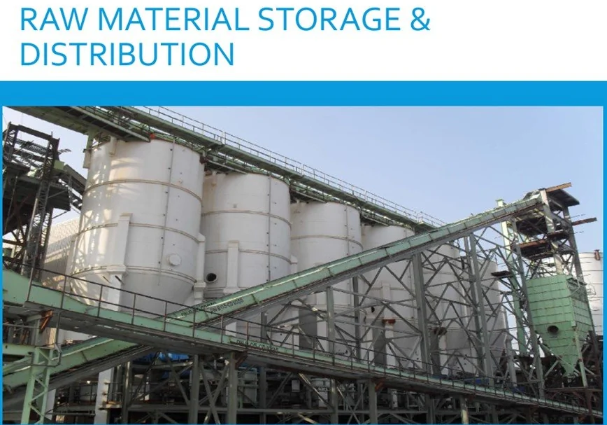 원료 분배 라인